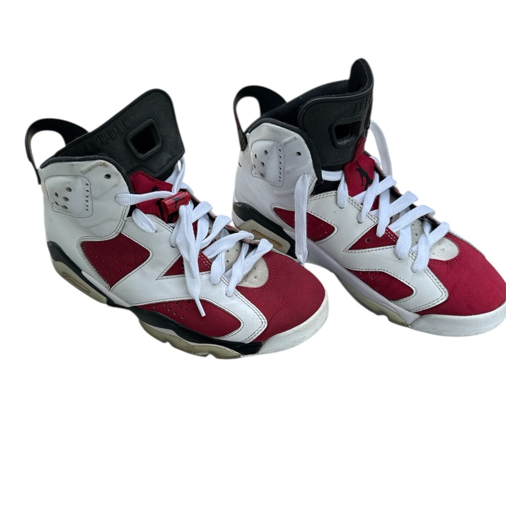 2020 Nike Air Jordan 6 Retro Carmine/White/Red CT8529-106 Men's Size 9 Sneakers